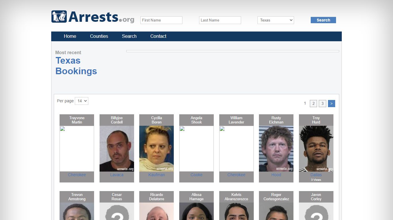 Texas Arrests and Inmate Search